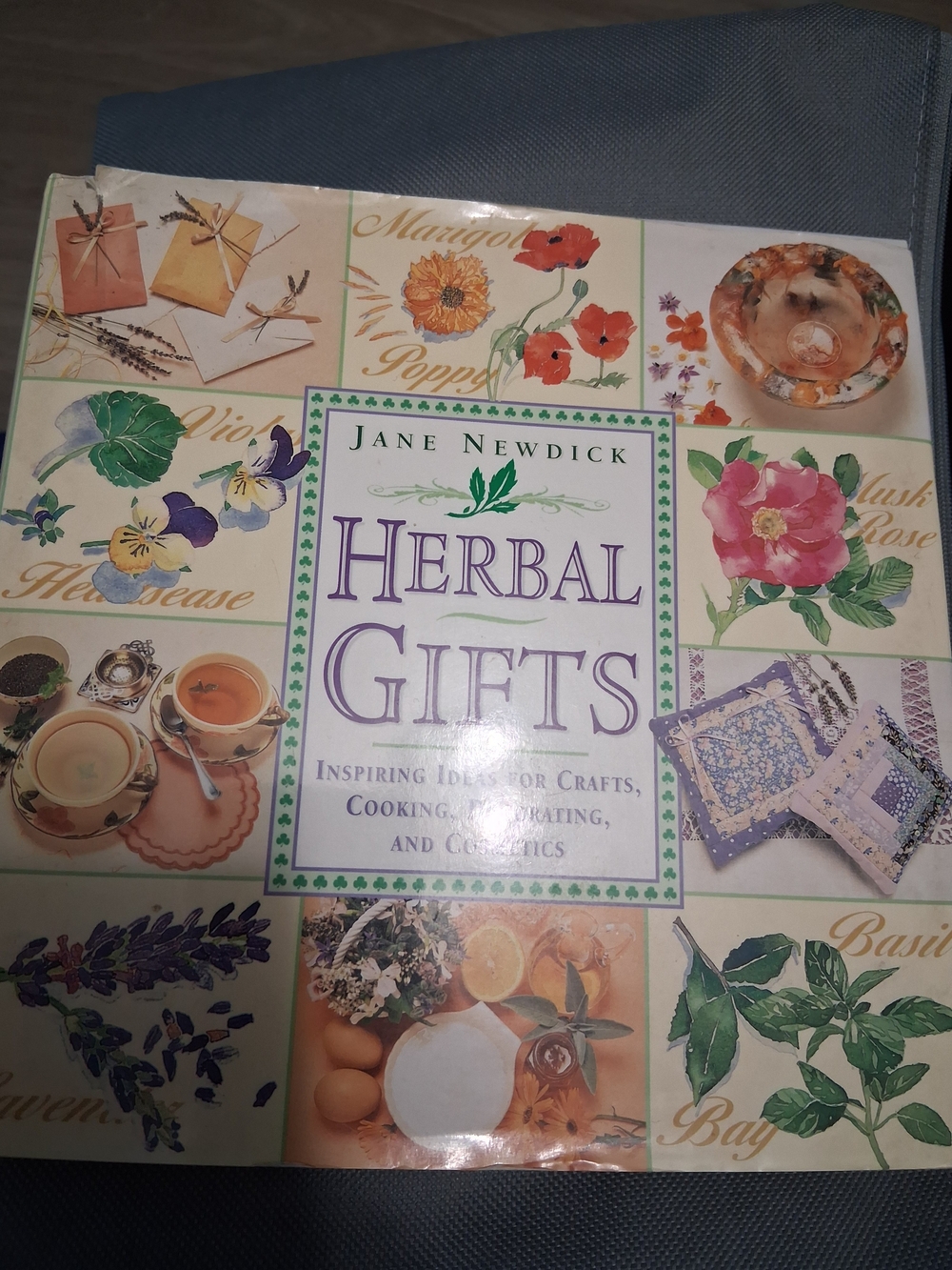 Jane Newdick Herbal Gifts Book - Cream, Purple, Green Cover